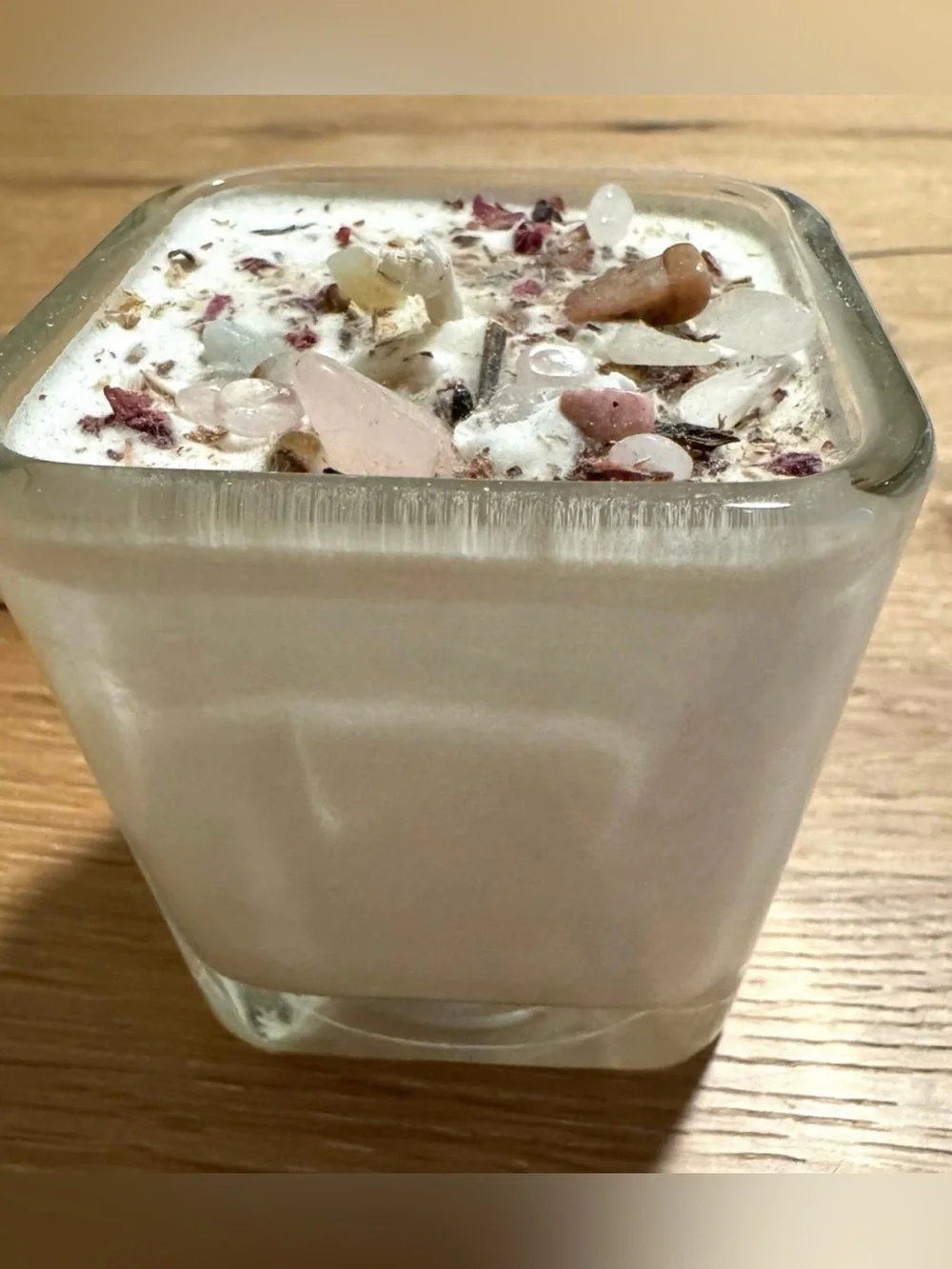 New Moon Beginnings Soy Crystal Self Love Glass Candle 7.5 ounce New